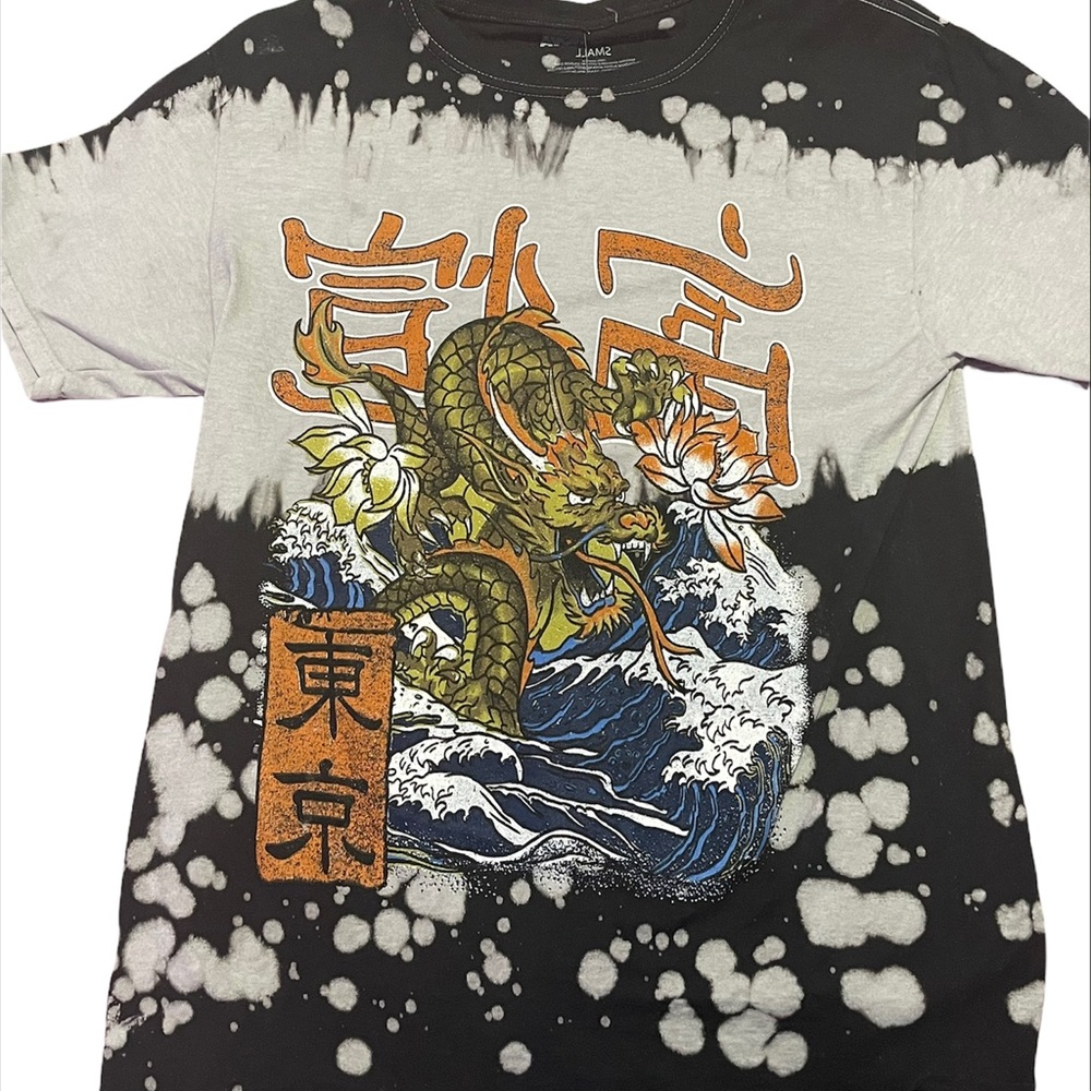 Dragon tie dye tunic top